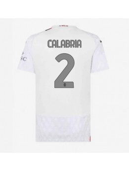 Ženski Nogometna dresi replika AC Milan Davide Calabria #2 Gostujoči 2023-24 Kratek rokav